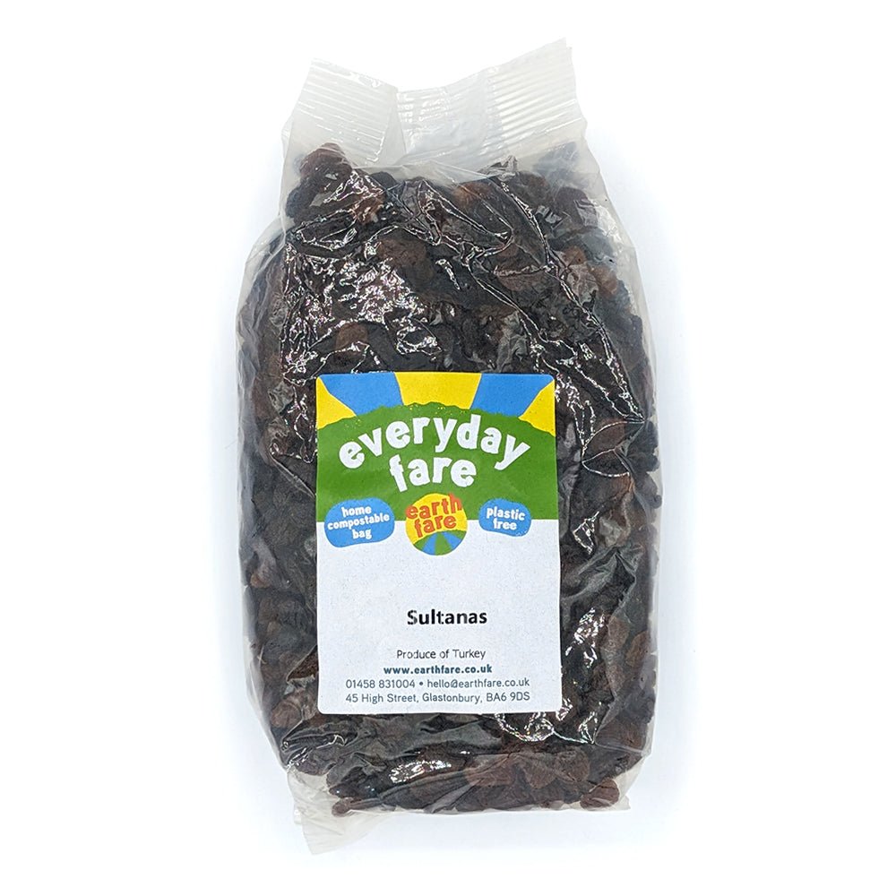 Earthfare Everyday Sultanas 500G - Earthfare Supermarket - 5028367001404