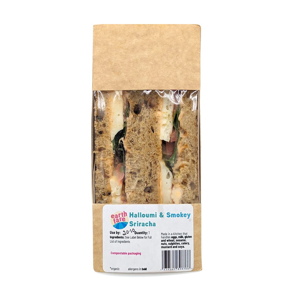 Earthfare Halloumi Sriracha Sandwich - Earthfare Supermarket - 1234567898766