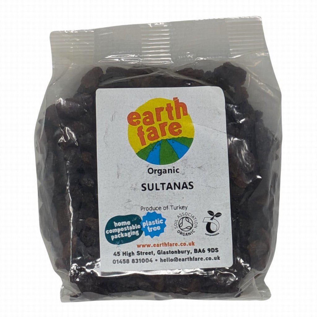 Earthfare Own Organic Sultanas 250G - Earthfare Supermarket - 5028367000117