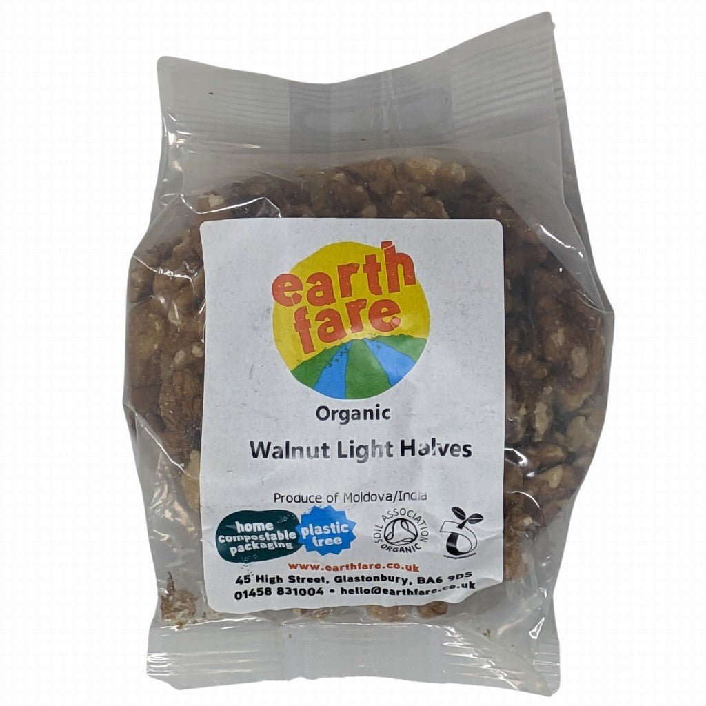 Earthfare Own Organic Walnut Halves Light - Earthfare Supermarket - 5028367000308