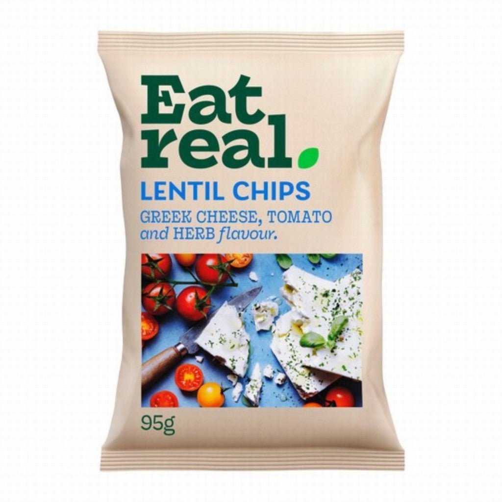 Eat Real Lentil Chips Greek Cheese Tomato & Herb - Earthfare Supermarket - 5060878780904