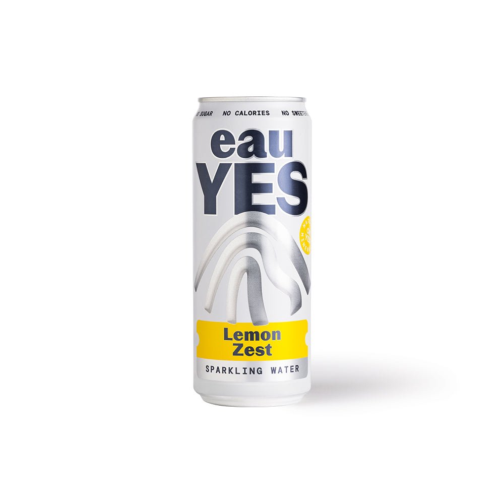 eauYES Lemon Zest Sparkling Mineral Water 330ml - Earthfare Supermarket - 5065018571107