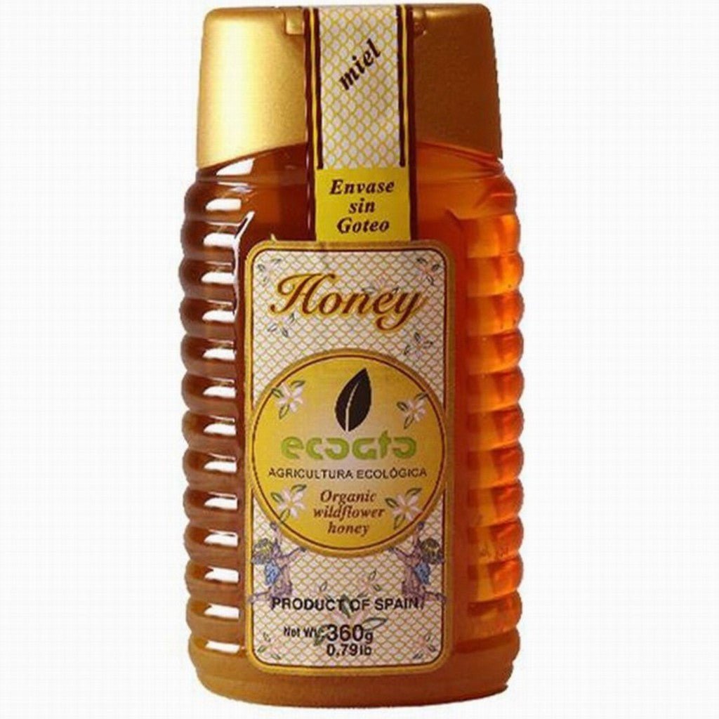 Ecoato Organic Spanish Wildflower Honey 360G Squeezy - Earthfare Supermarket - 8424691740076