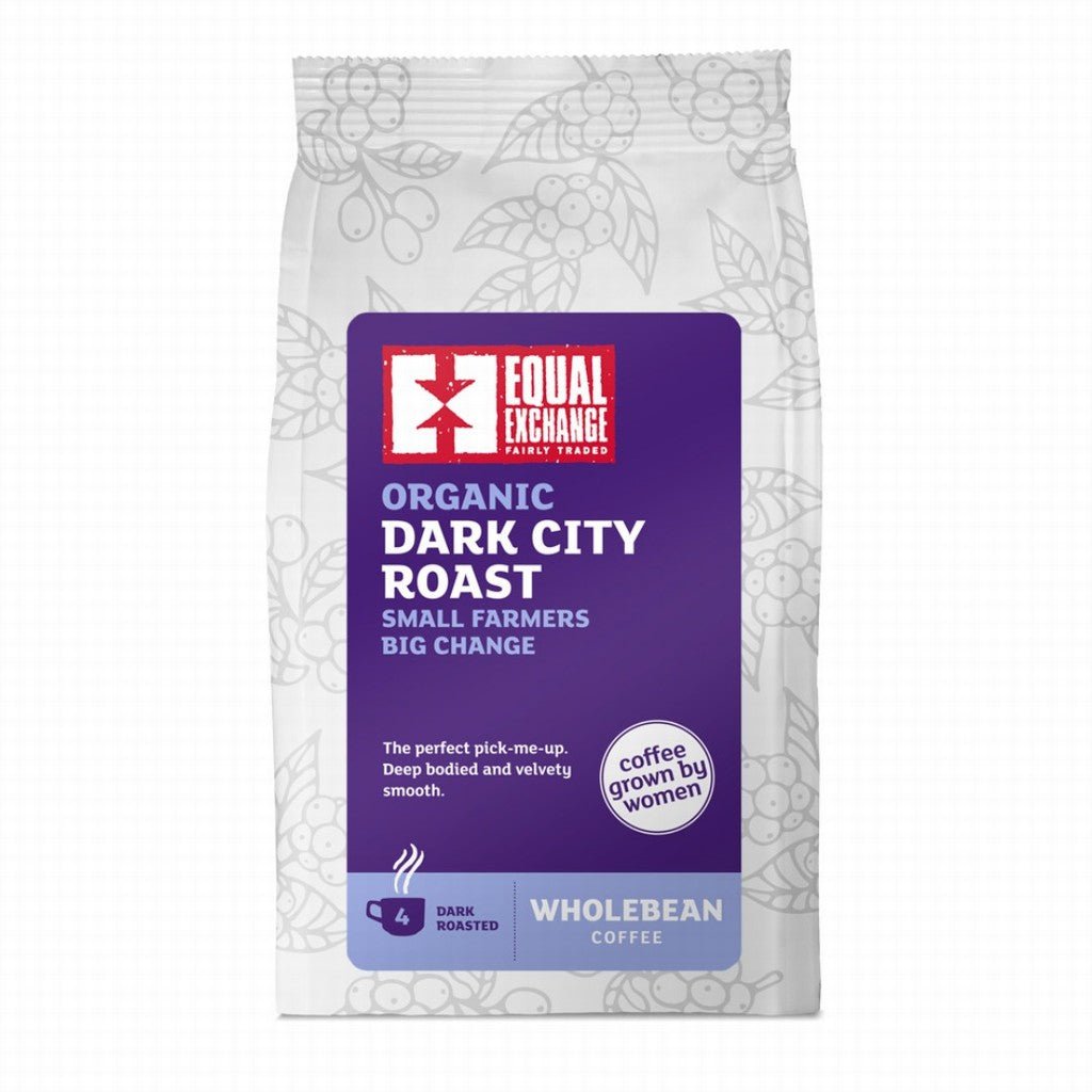 Equal Exchange Organic Dark City Roast Coffee Beans - Earthfare Supermarket - 5018190017581