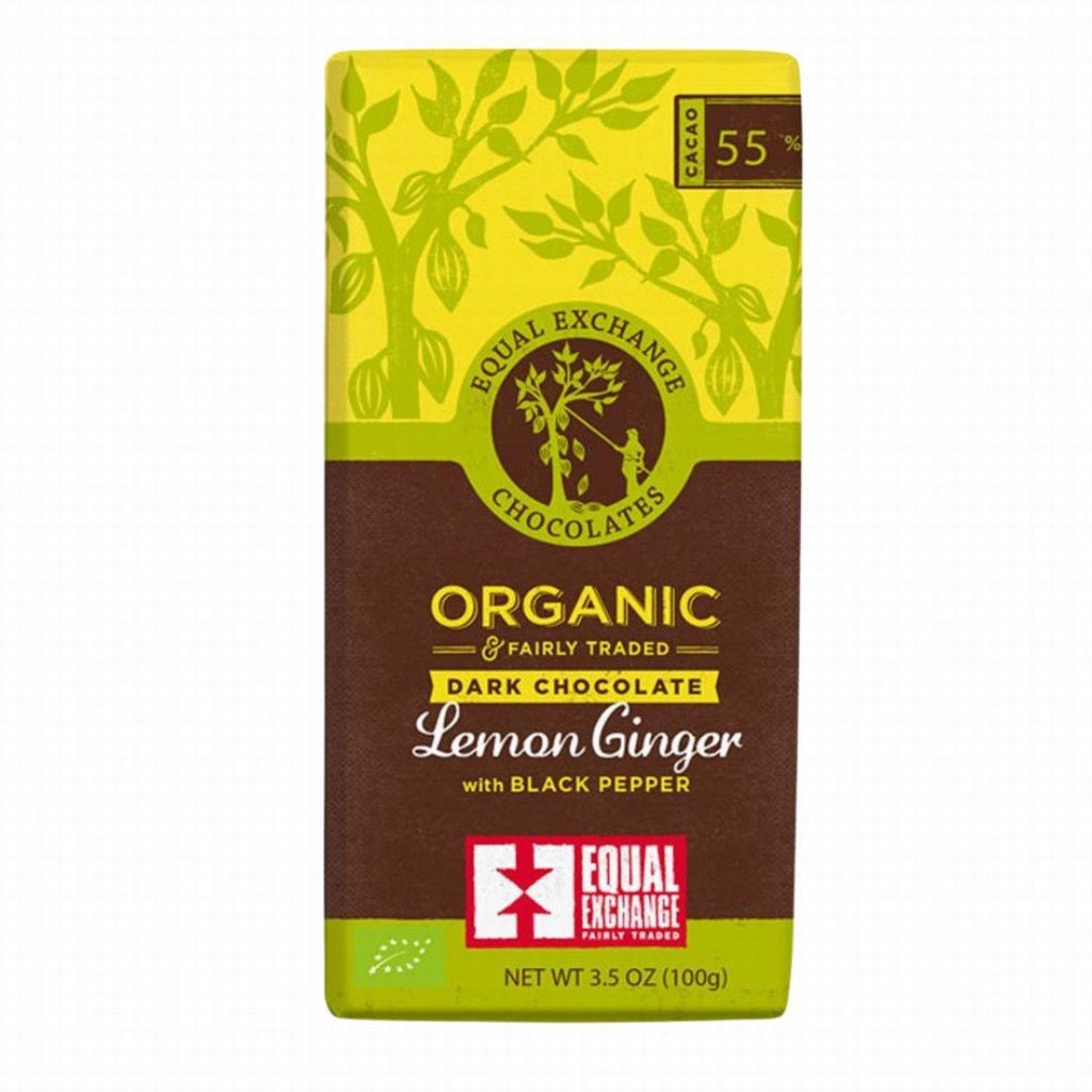 Equal Exchange Organic Lemon Ginger & Pepper Choc - Earthfare Supermarket - 745998903123