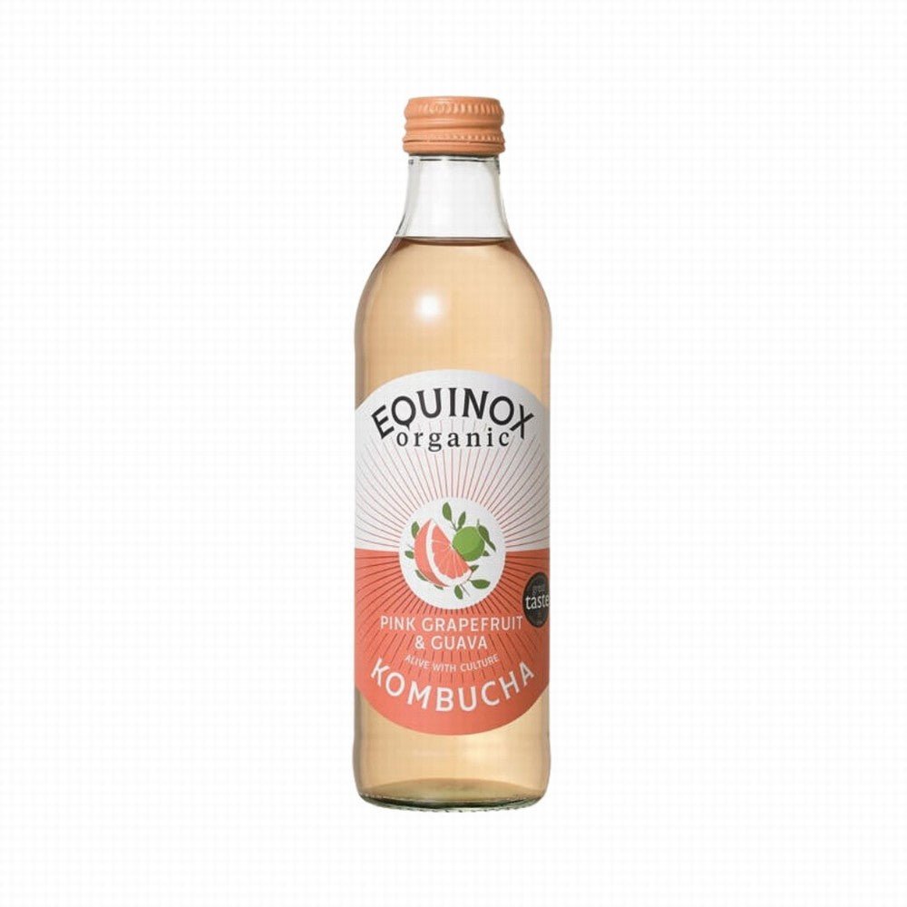 Equinox Pink Grapefruit & Guava Kombucha - Earthfare Supermarket - 5060452360065