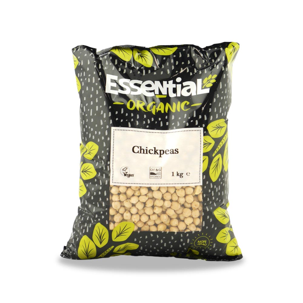 Essential Organic Chickpeas 1Kg - Earthfare Supermarket - 5029220009551