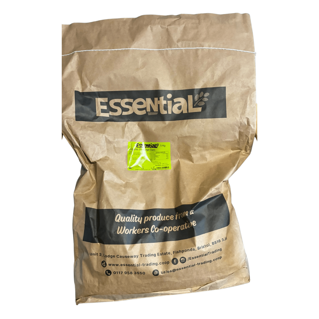 Essential Organic Porridge Oats 5kg - Earthfare Supermarket - 5029220513577