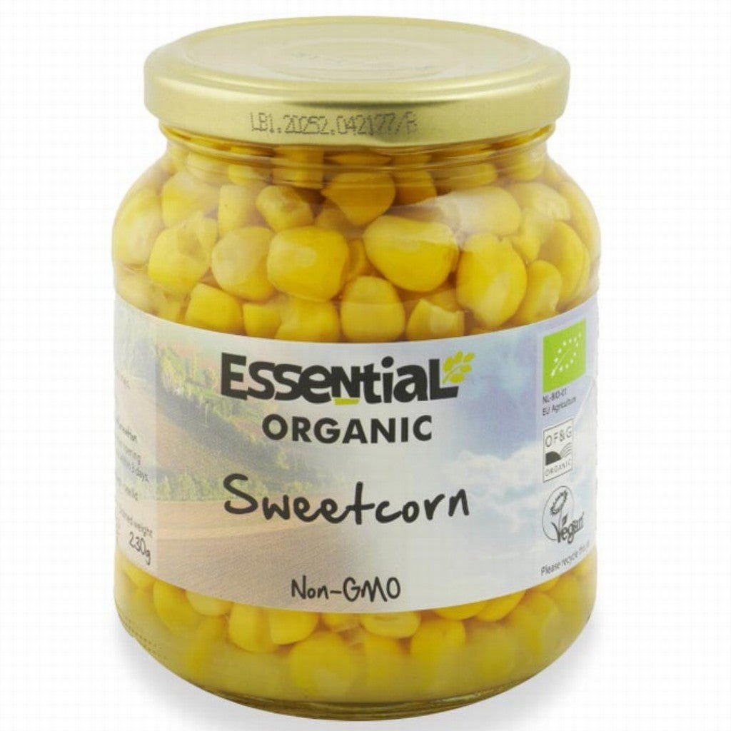 Essential Organic Sweetcorn 350G - Earthfare Supermarket - 5029220859095