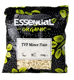 Essential Organic Textured Vegetable Protein Mince Plain - Earthfare Supermarket - 5029220827513