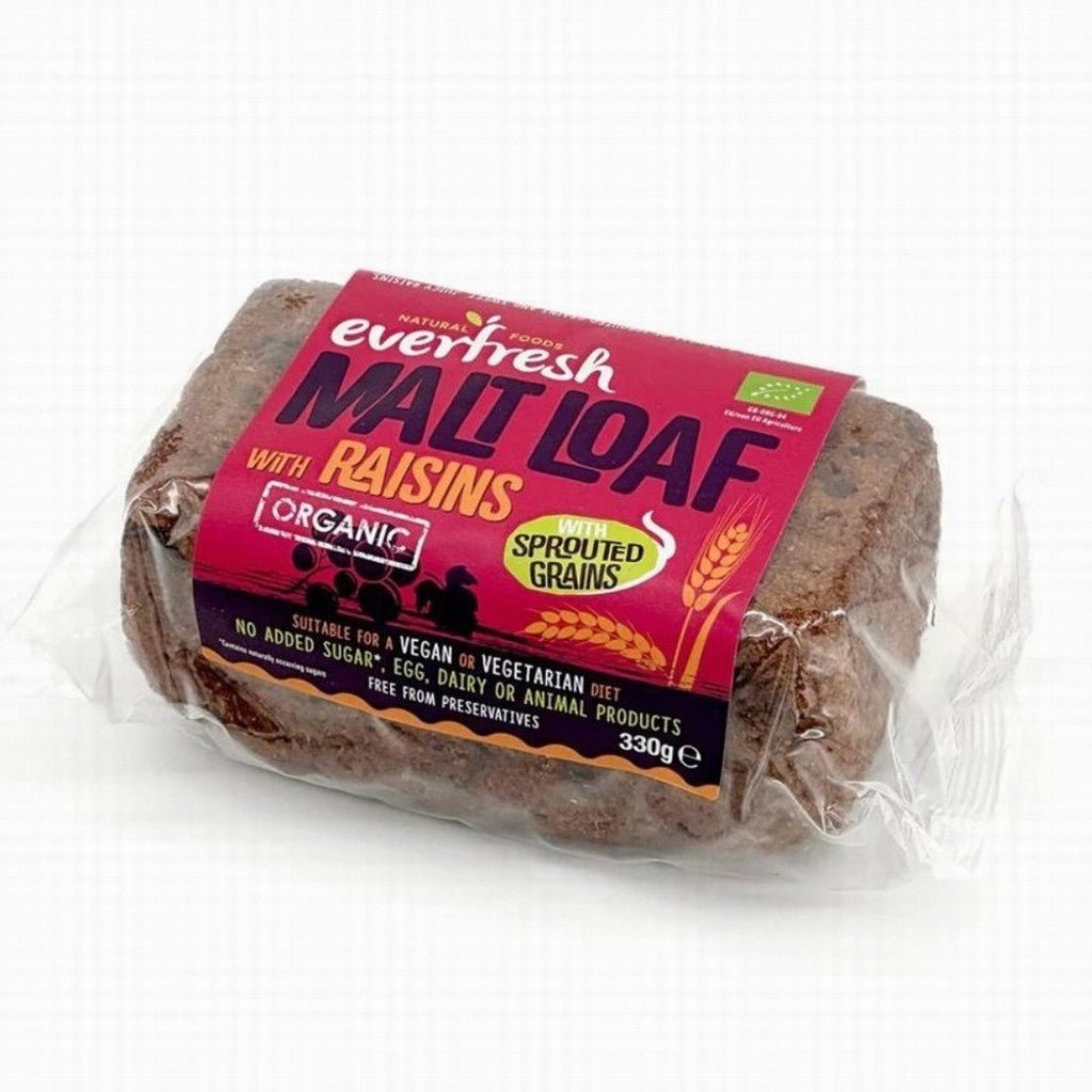Everfresh Organic Malt Loaf With Raisins - Earthfare Supermarket - 5014653021010