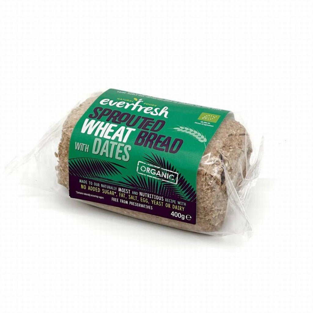Everfresh Organic Sprouted Wheat Bread With Dates - Earthfare Supermarket - 5014653025070
