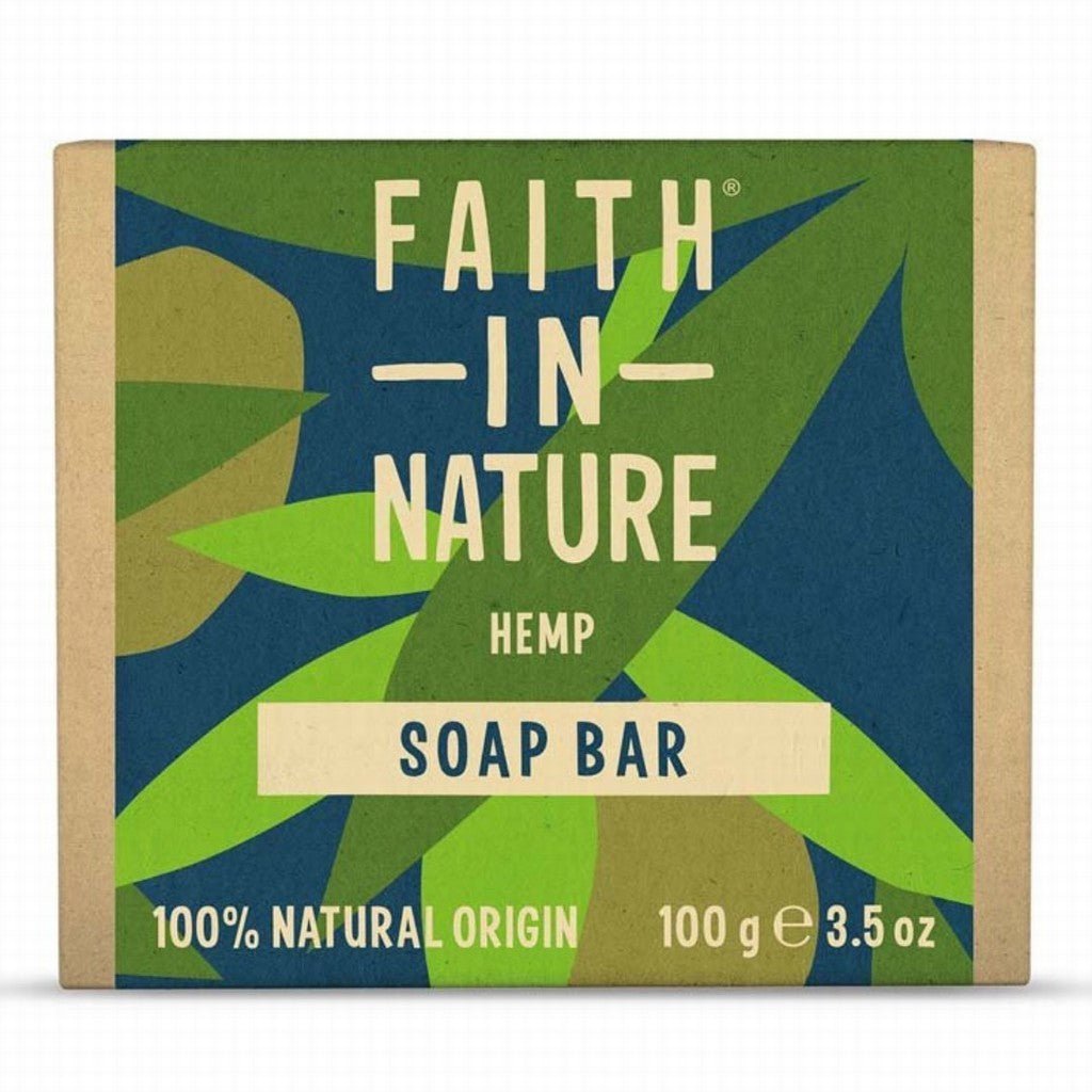 Faith In Nature Hemp & Lemongrass Soap (Box) 100g - Earthfare Supermarket - 708002101168