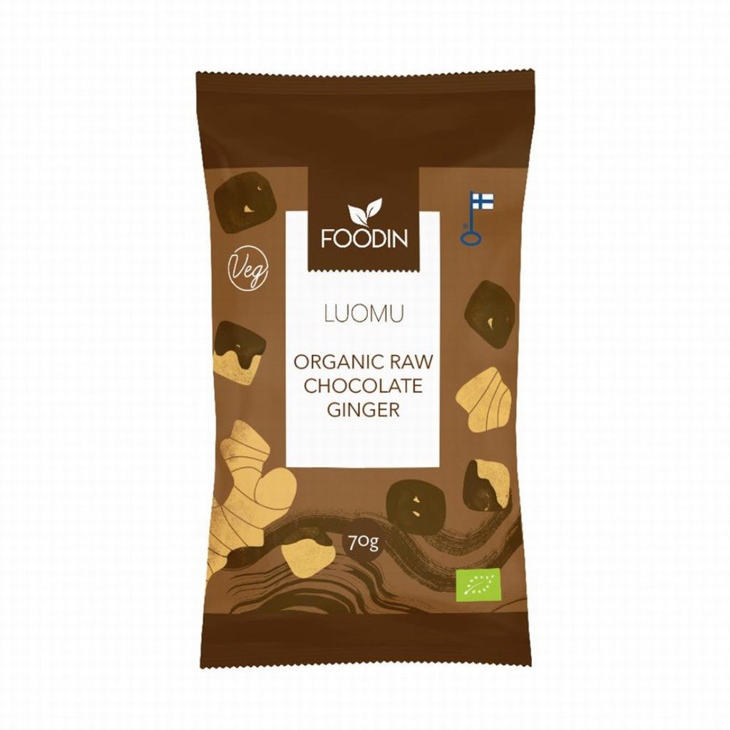 Foodin Organic Chocolate Coated Ginger - Earthfare Supermarket - 6430055215335
