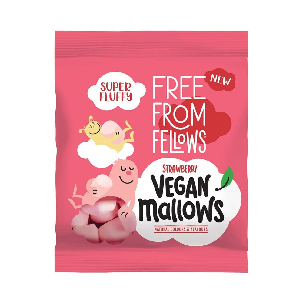 Free From Fellows Strawberry Vegan Mallows - Earthfare Supermarket - 5060308360942