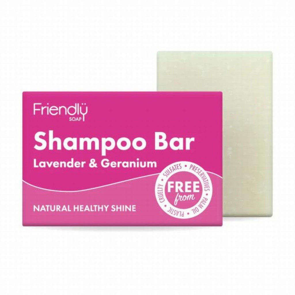 Friendly Soap Shampoo Bar Lavender & Geranium - Earthfare Supermarket - 634158845314