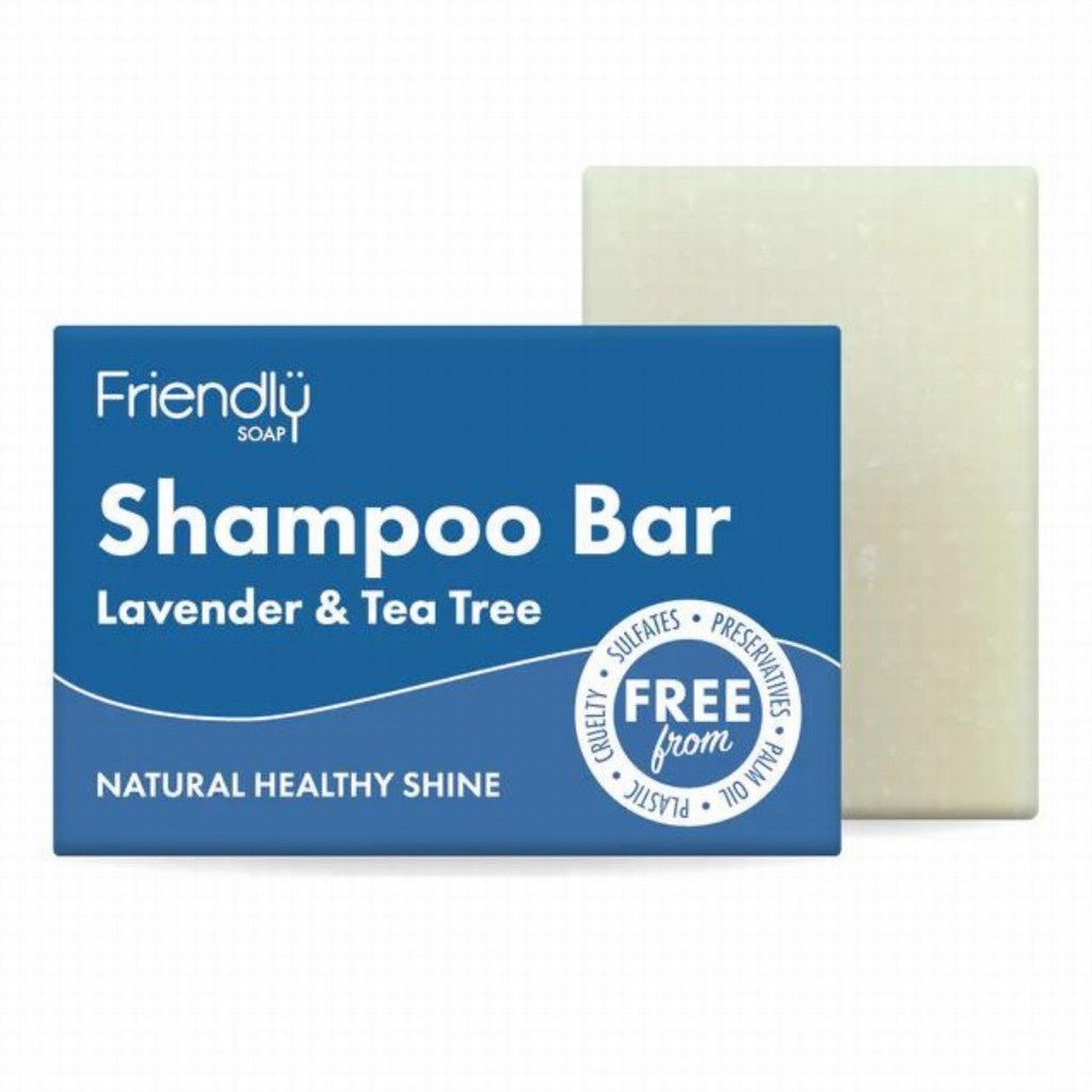 Friendly Soap Shampoo Bar Lavender & Tea Tree - Earthfare Supermarket - 5573063264993