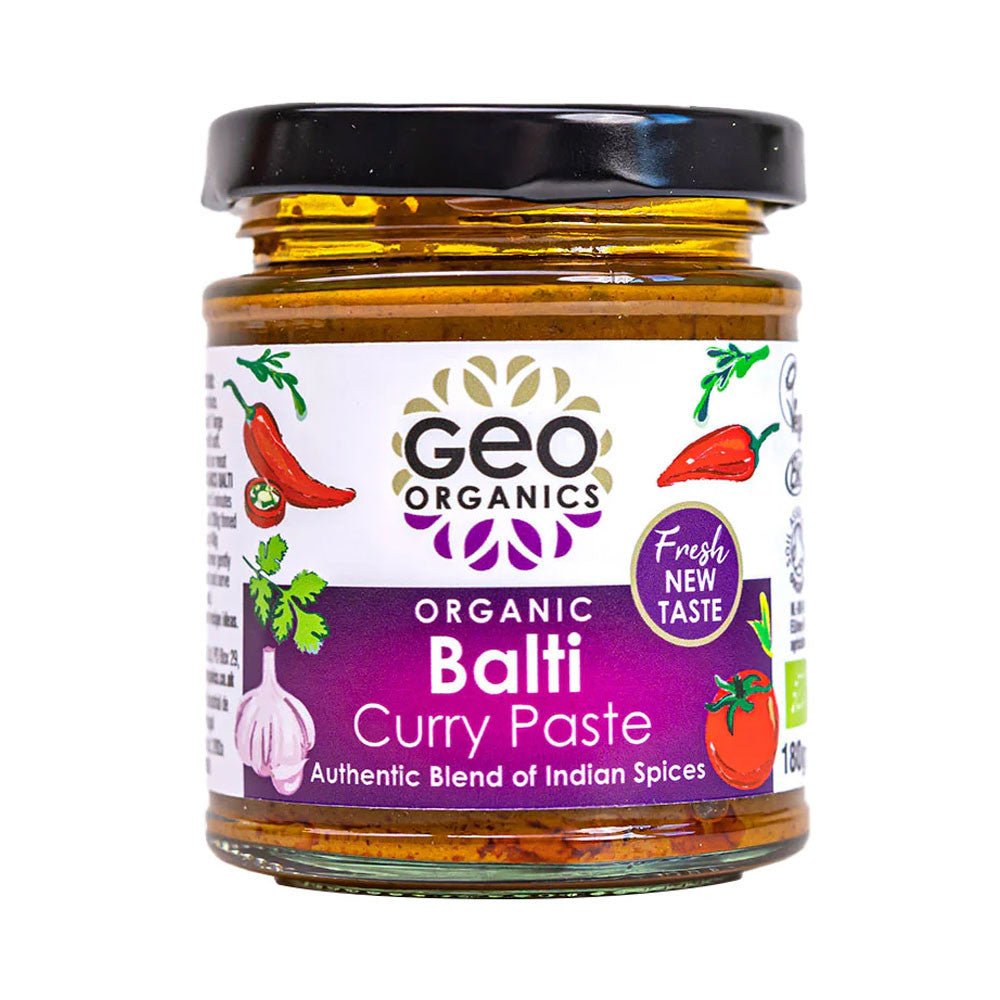 Geo Organic Balti Curry Paste 180g - Earthfare Supermarket - 5060005460815