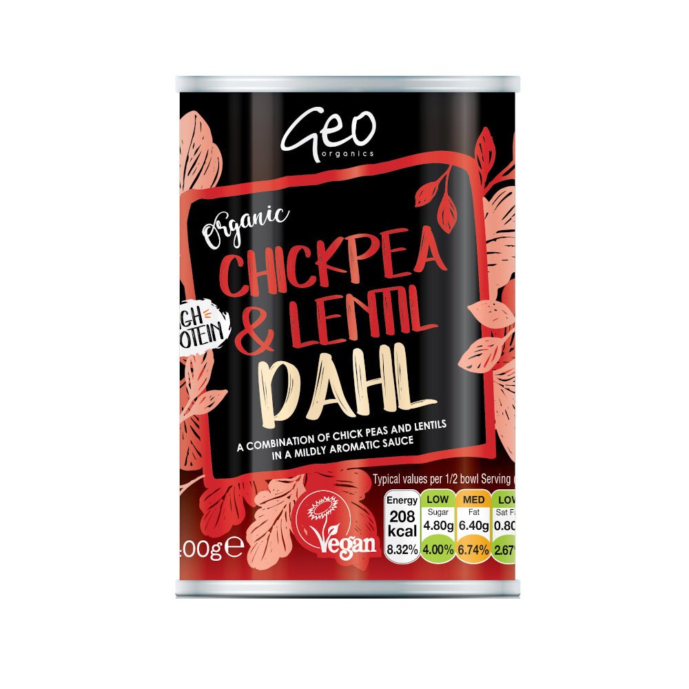 Geo Organics Chickpea & Lentil Dahl - Earthfare Supermarket - 5060005462239