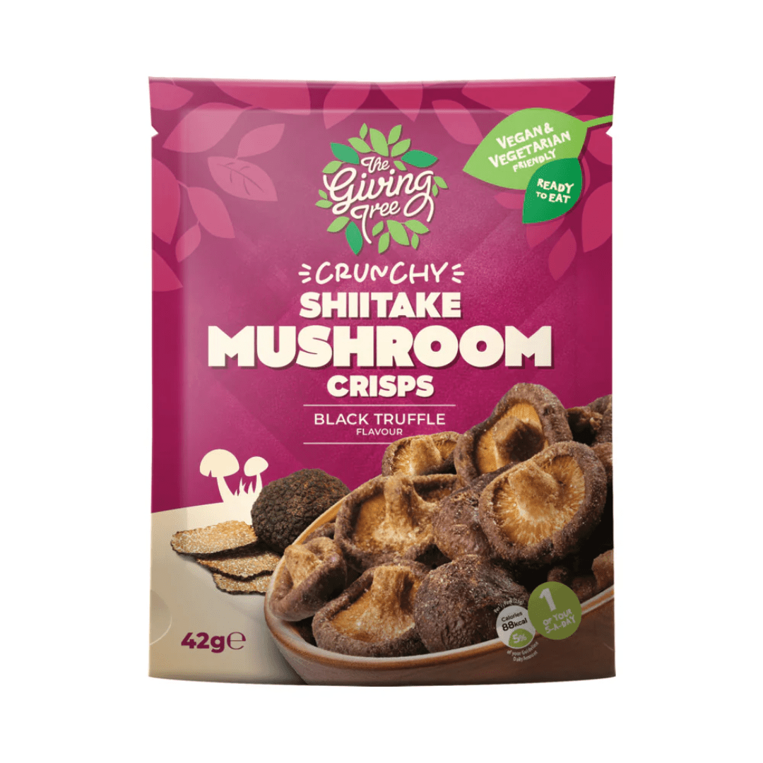 Giving Tree Mixed Mushroom Black Truffle Crisps 42g - Earthfare Supermarket - 5060343941656