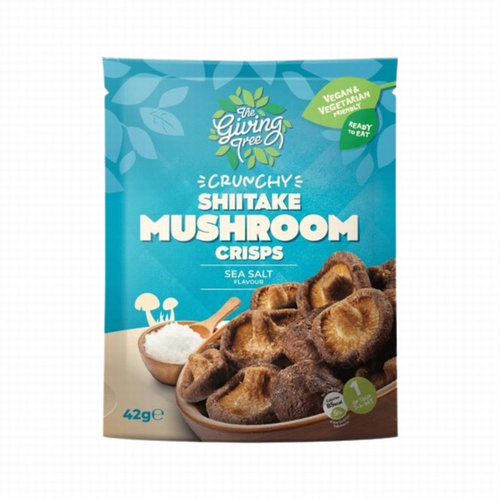 Giving Tree Shitake Mushroom Sea Salt Crisps 42g - Earthfare Supermarket - 5060343941625