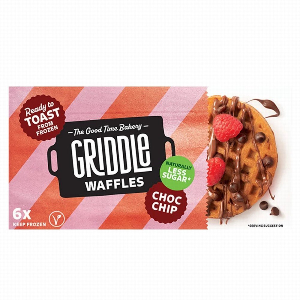 Griddle Vegan Wholegrain Choc - Chip Waffles - Earthfare Supermarket - 5060632490056