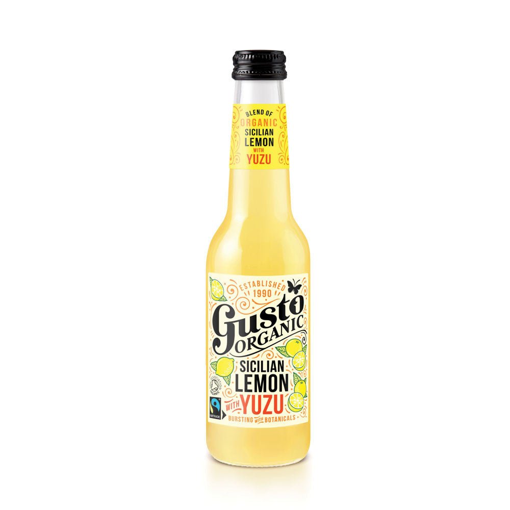 Gusto Organic Sparkling Sicilian Lemon with Yuzu - Earthfare Supermarket - 5060042490035