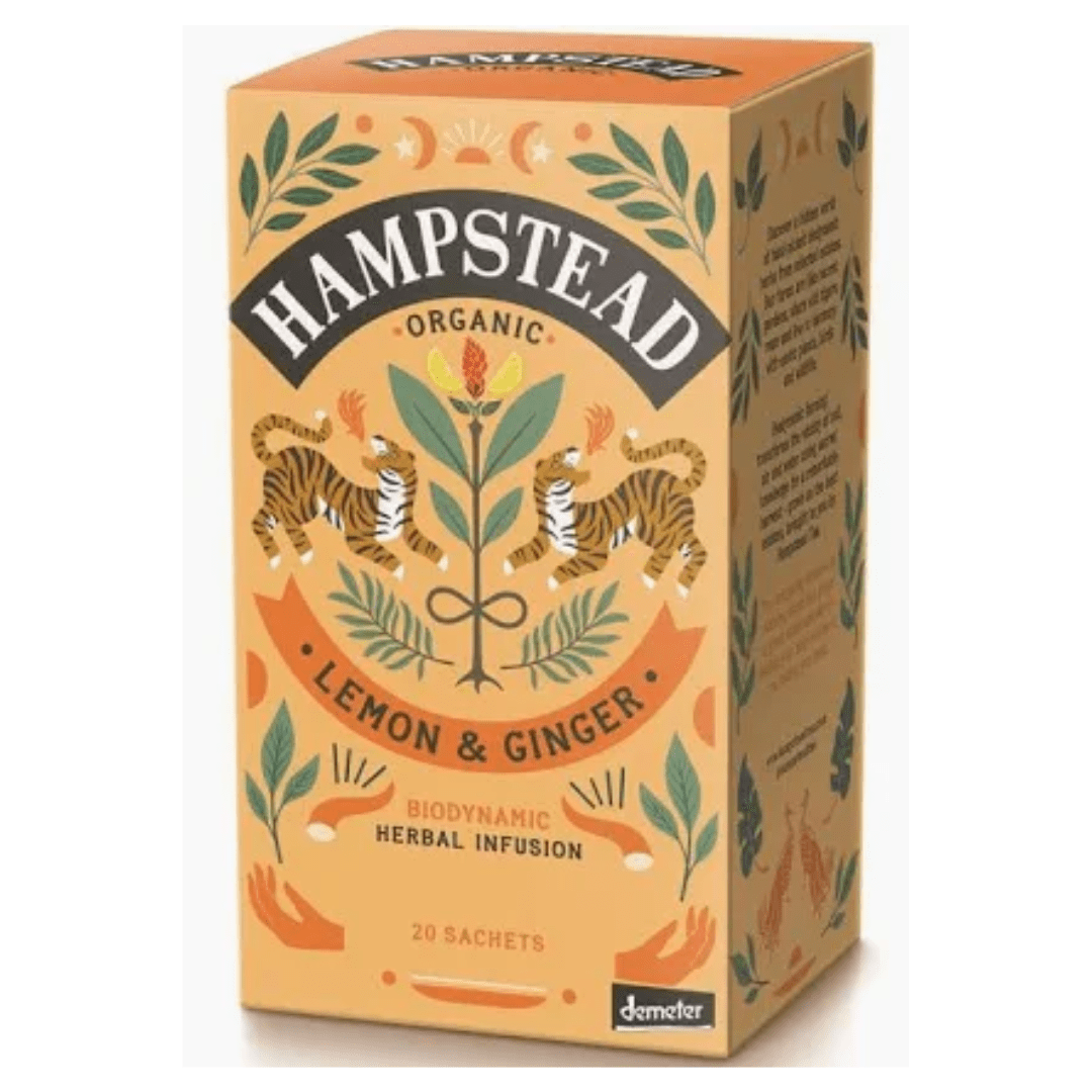 Hampstead Tea Lemon & Ginger Infusion (Demeter) - Earthfare Supermarket - 813427000436