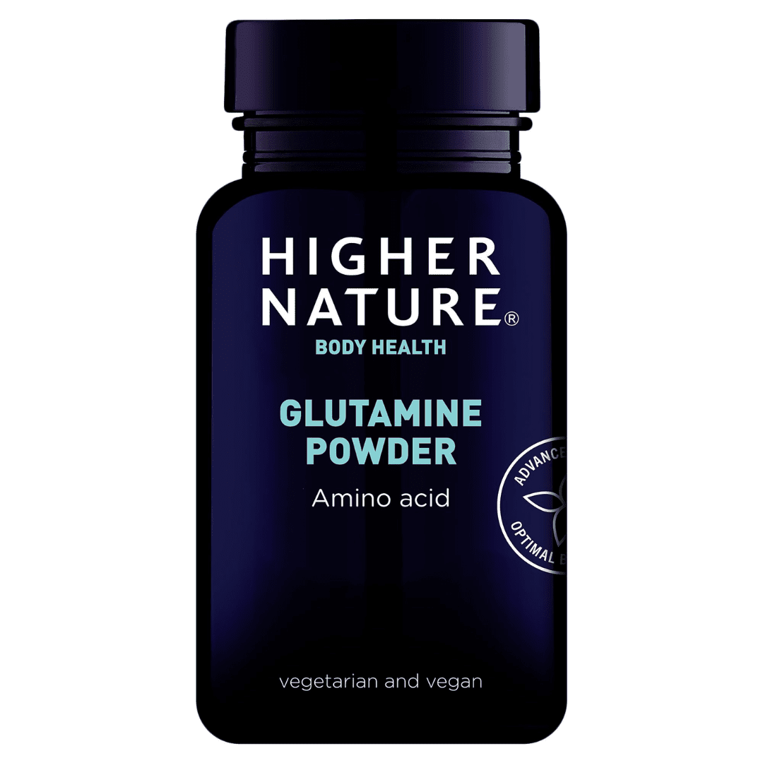 Higher Nature Glutamine Powder 200G - Earthfare Supermarket - 5031013100543