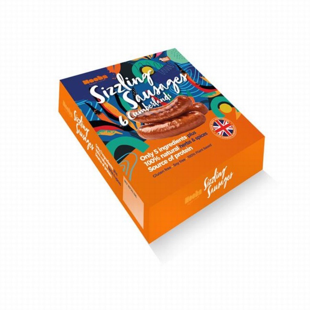 Hooba Sizzling Sausages x6 - Earthfare Supermarket - 5060496832115