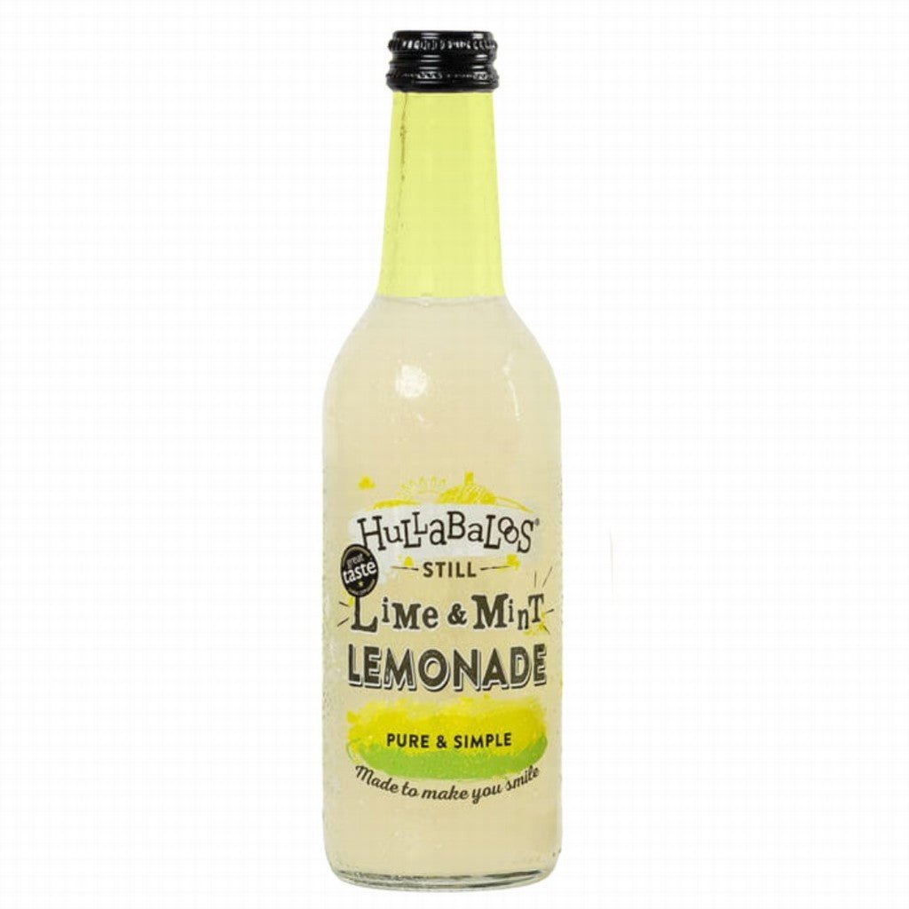 Hullabaloos Still Lemonade The Lime & Mint One 330Ml - Earthfare Supermarket - 5060486800254