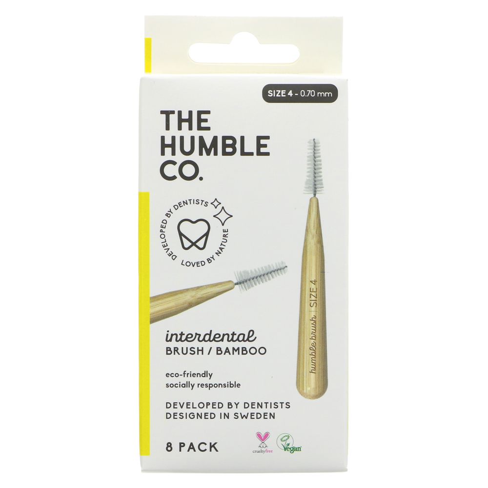 Humble Interdental Brush Yellow Size 4 - Earthfare Supermarket - 7350075692901
