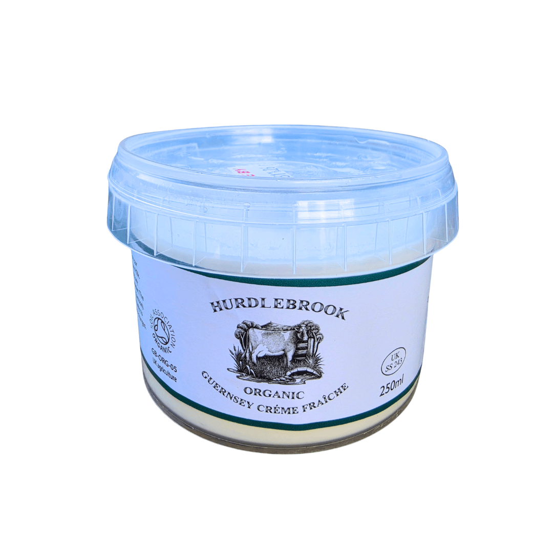 Hurdlebrook Organic Creme Fraiche 250ml - Earthfare Supermarket - 5060157830030
