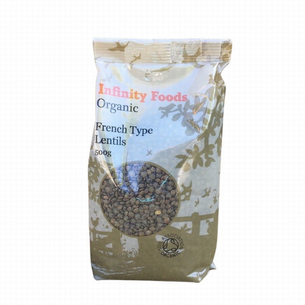Infinity Organic French Type Lentils - Earthfare Supermarket - 5028869050856