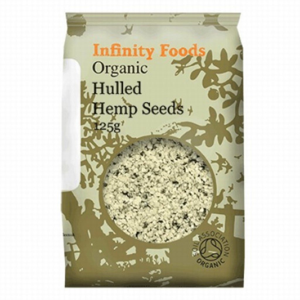 Infinity Organic Hulled Hemp Seeds 125G - Earthfare Supermarket - 5028869060541