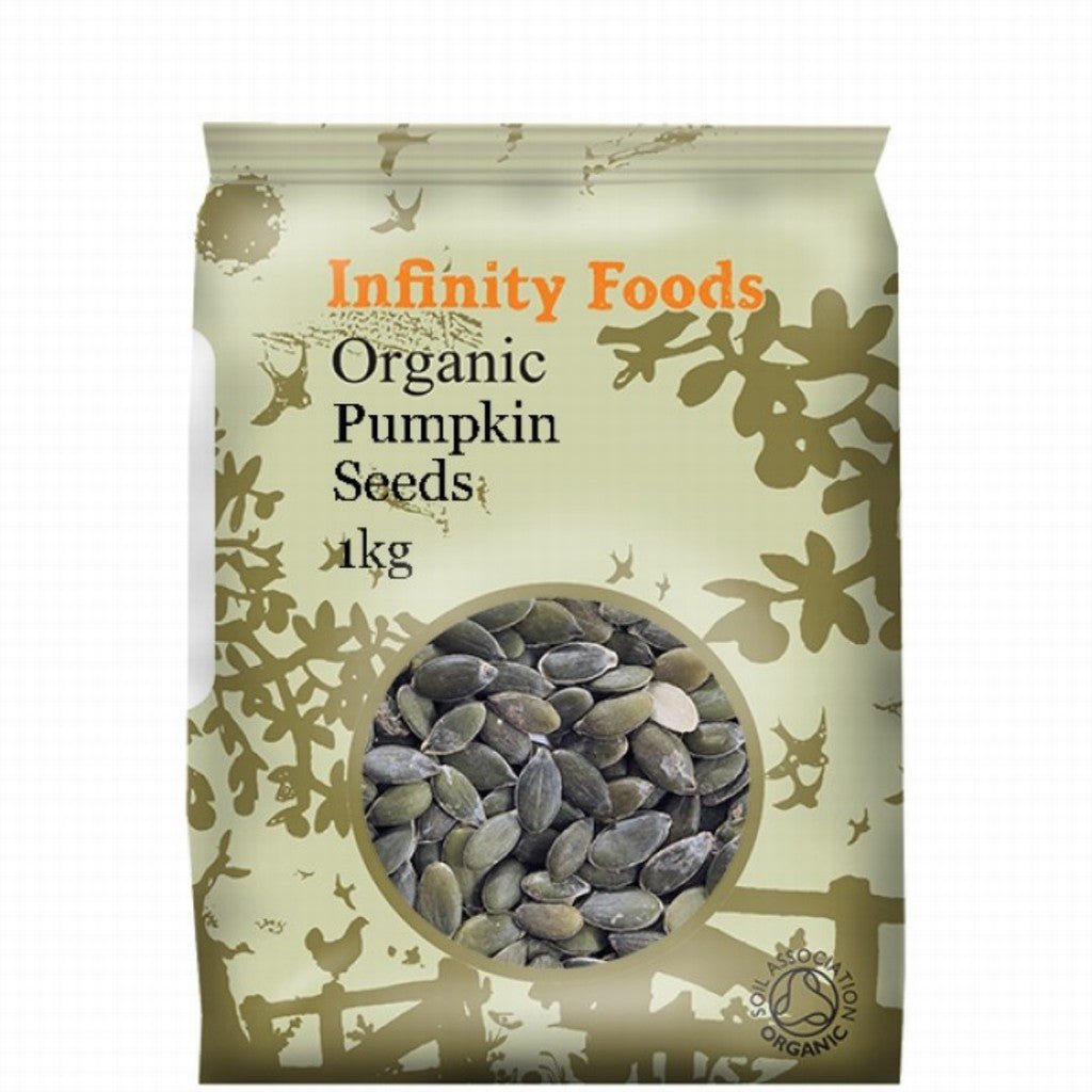 Infinity Organic Pumpkin Seeds 1KG - Earthfare Supermarket - 5028869061128