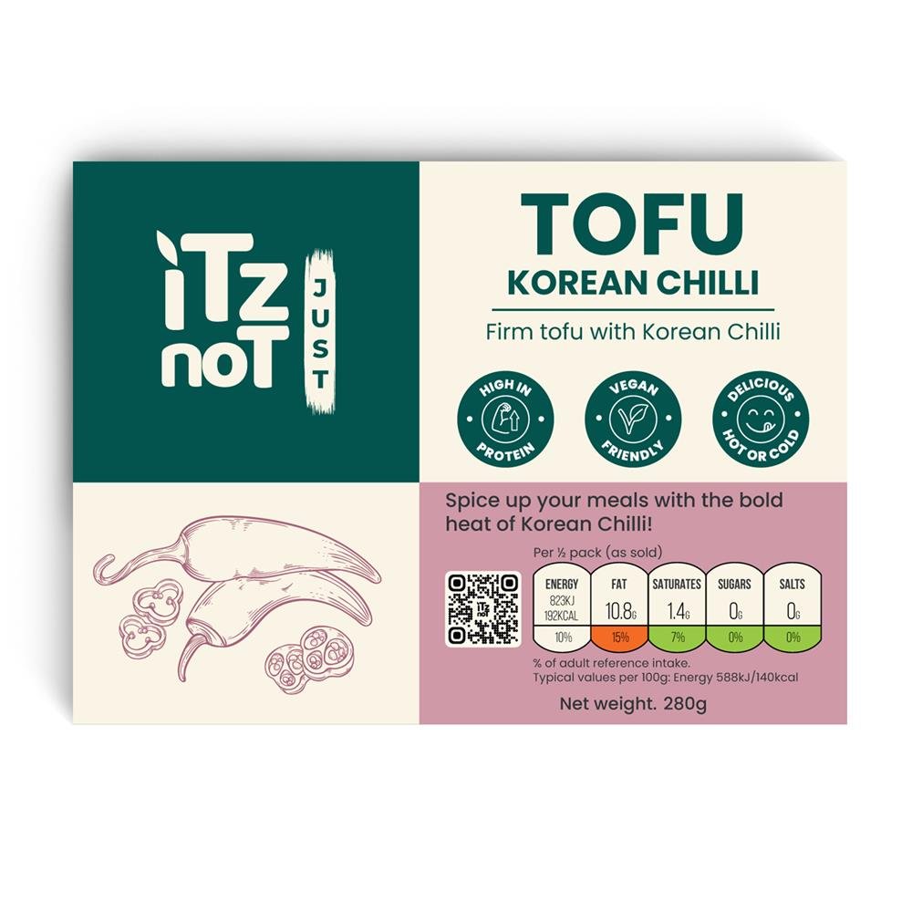 Itz Not Just Korean Chilli Tofu 280g - Earthfare Supermarket - 5060691237159