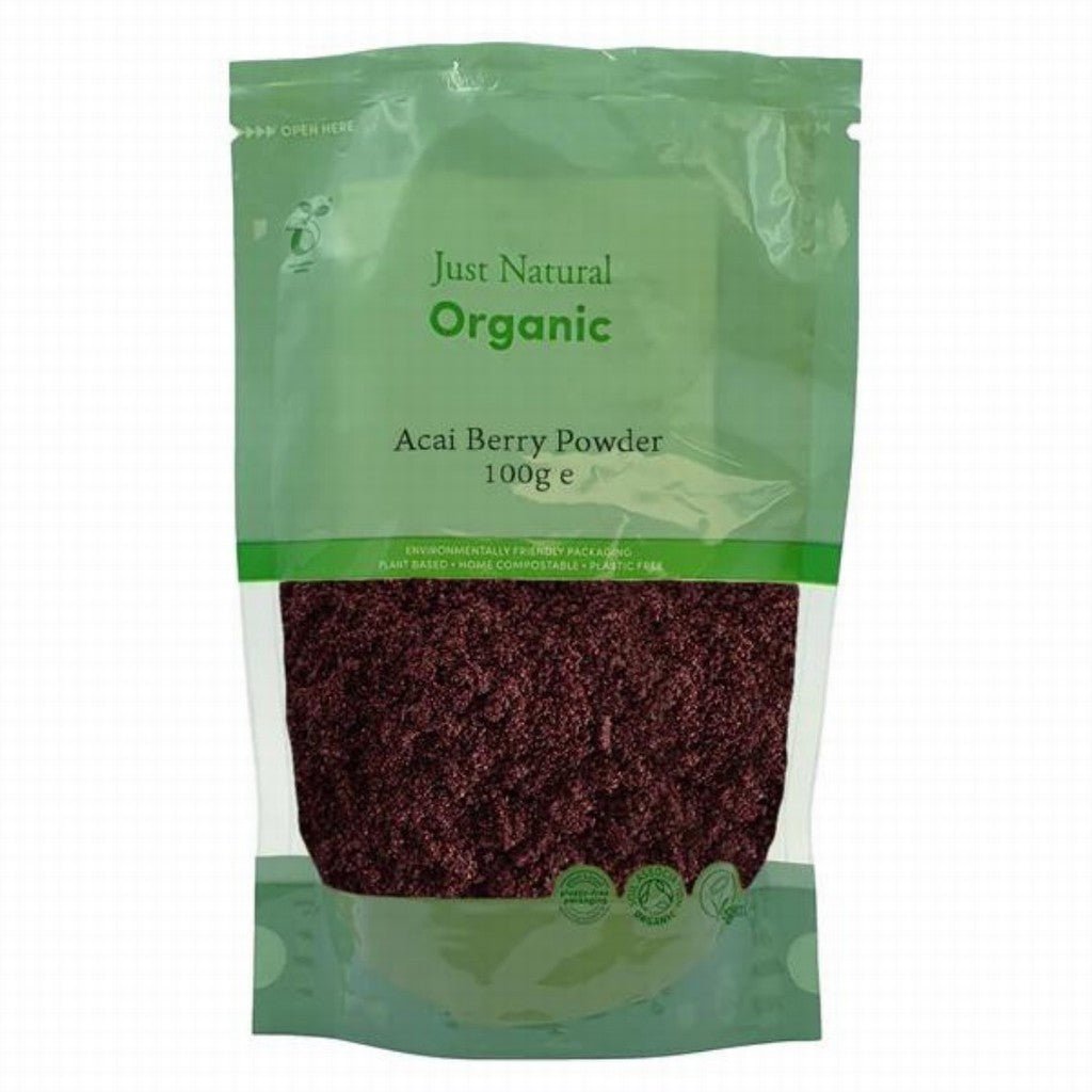 Just Natural Organic Acai Berry Powder - Earthfare Supermarket - 5056078808630
