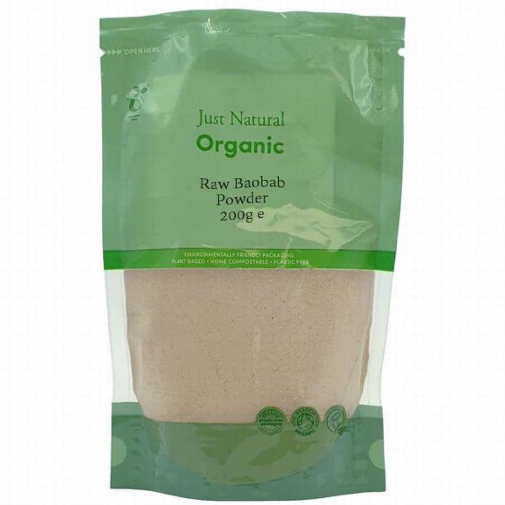 Just Natural Organic Baobab Powder - Earthfare Supermarket - 5056078806506