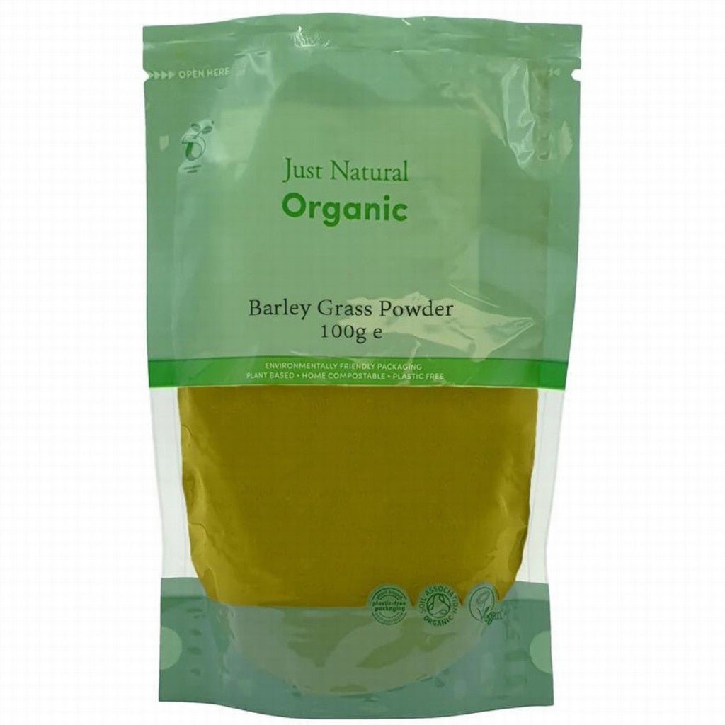 Just Natural Organic Barley Grass Powder - Earthfare Supermarket - 5056078808142