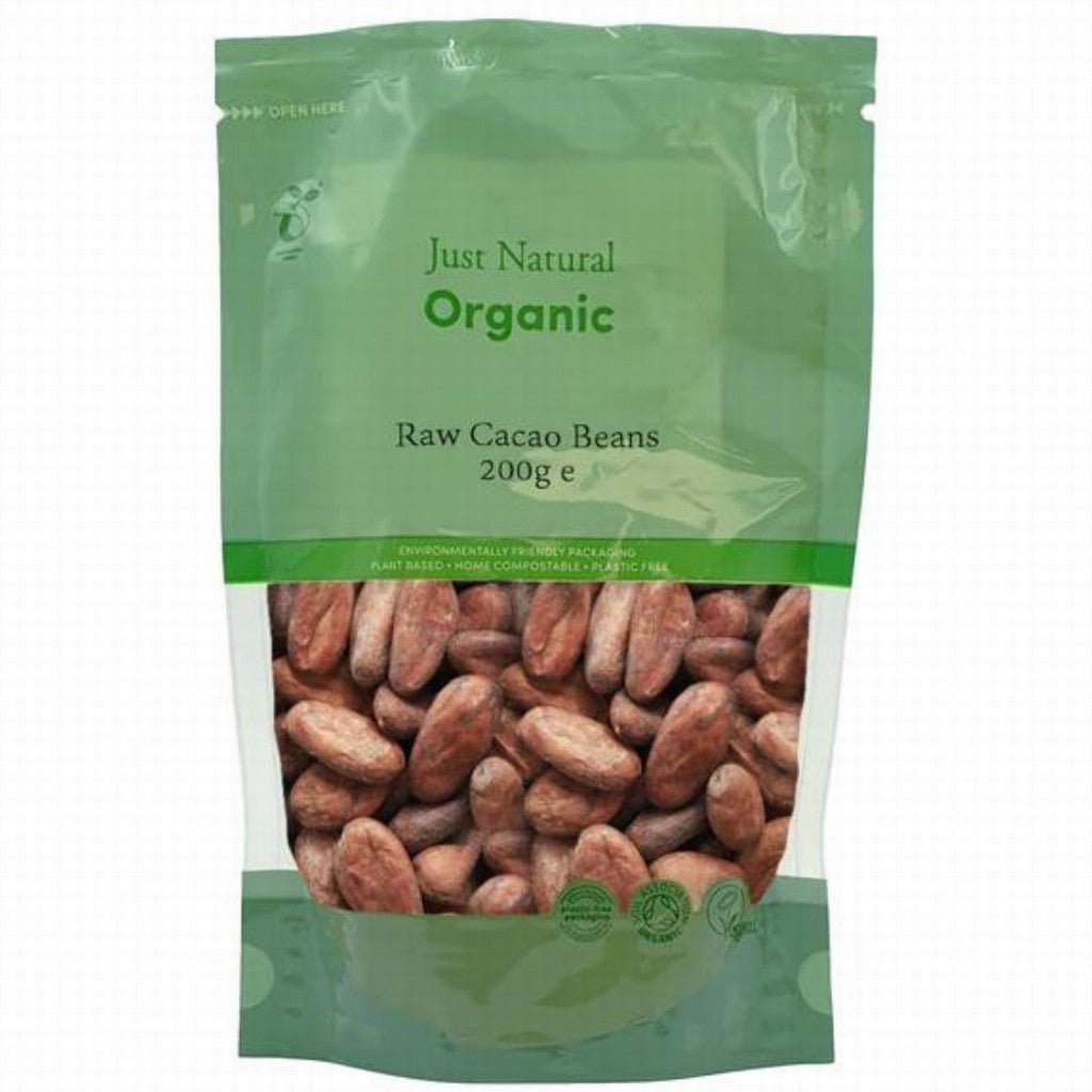 Just Natural Organic Cacao Beans - Earthfare Supermarket - 5056078800641