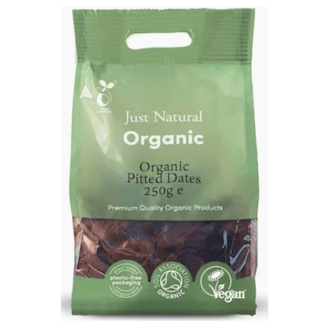 Just Natural Organic Pitted Dates 250G - Earthfare Supermarket - 5055177534204