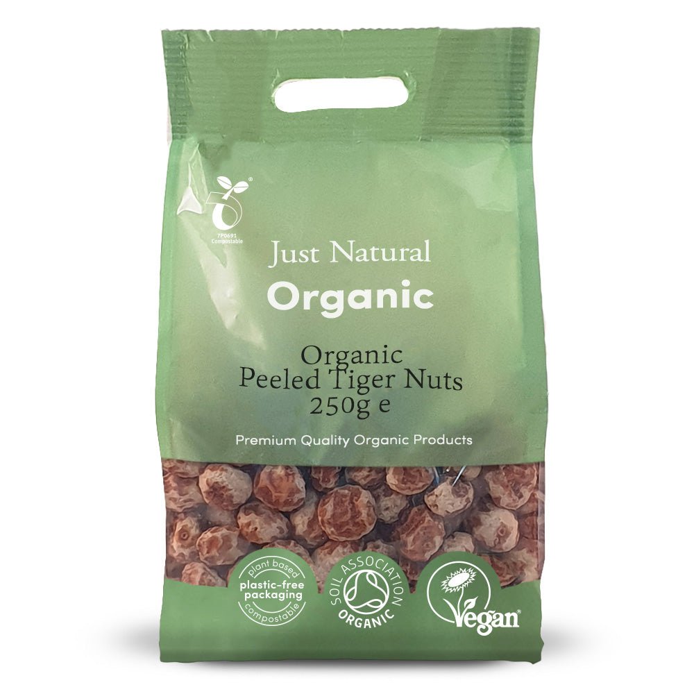 Just Natural Organic Tiger Nuts Raw - Peeled - Earthfare Supermarket - 5056078806032