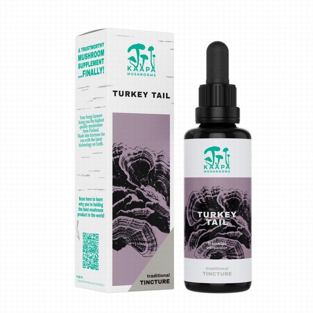 Kaapa Mushrooms Turkey Tail Organic Extract Tincture - Earthfare Supermarket - 6430071310090