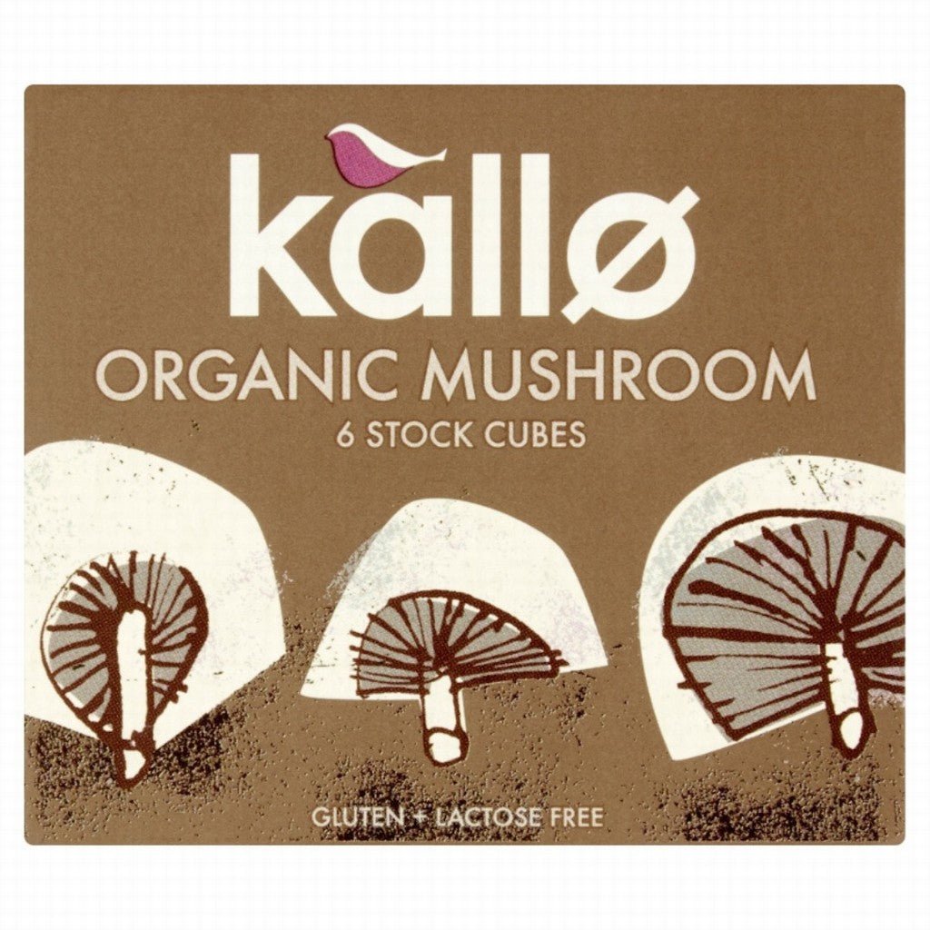 Kallo Organic Mushroom Stock Cubes - Earthfare Supermarket - 5013665101598