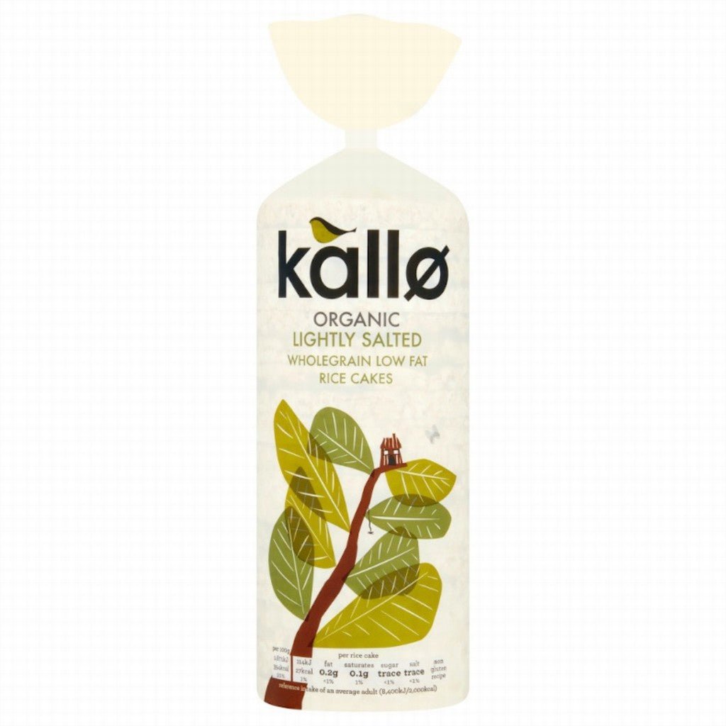 Kallo Organic Wholegrain Rice Cakes Lightly Salted - Earthfare Supermarket - 5013665100065