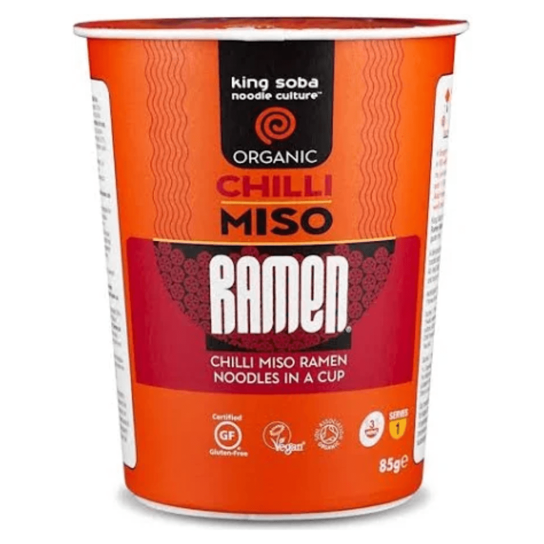 King Soba Organic Chilli Miso Ramen 85G - Earthfare Supermarket - 619286836007