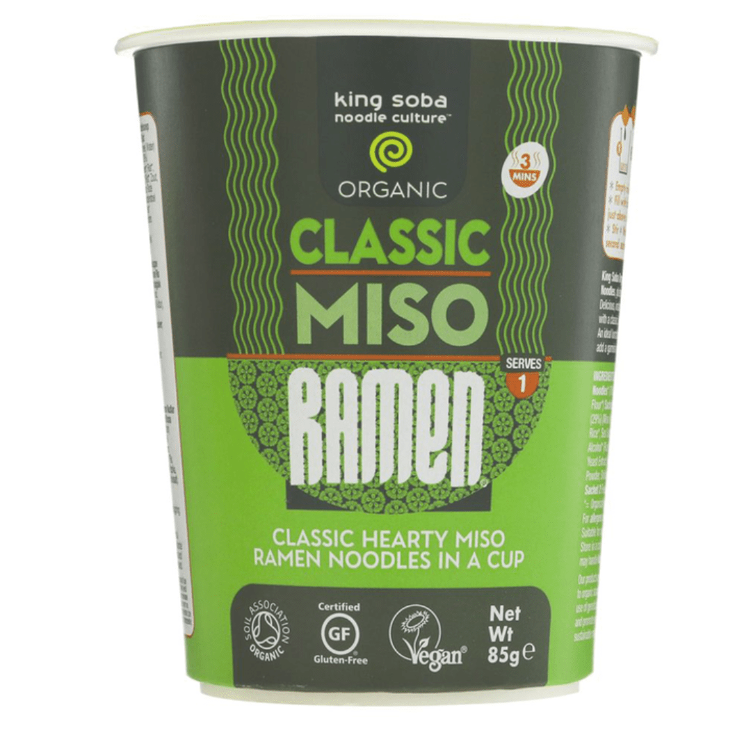 King Soba Organic Classic Miso Ramen 85G - Earthfare Supermarket - 619286834003