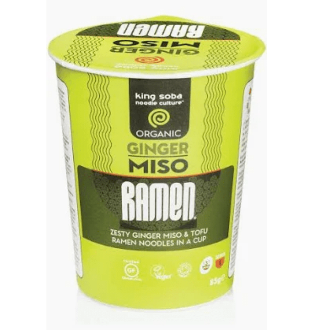 King Soba Organic Ginger Miso Ramen 85G - Earthfare Supermarket - 619286835000