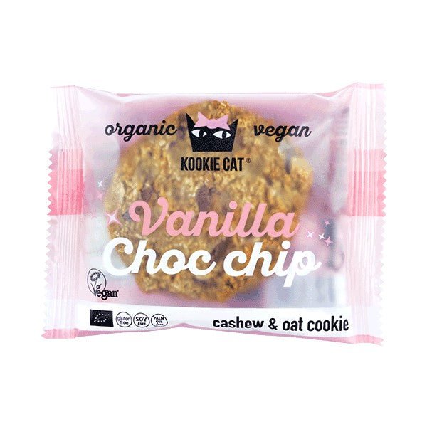 Kookie Cat Organic Cookie Vanilla Choc Chip 50G - Earthfare Supermarket - 3800232730518